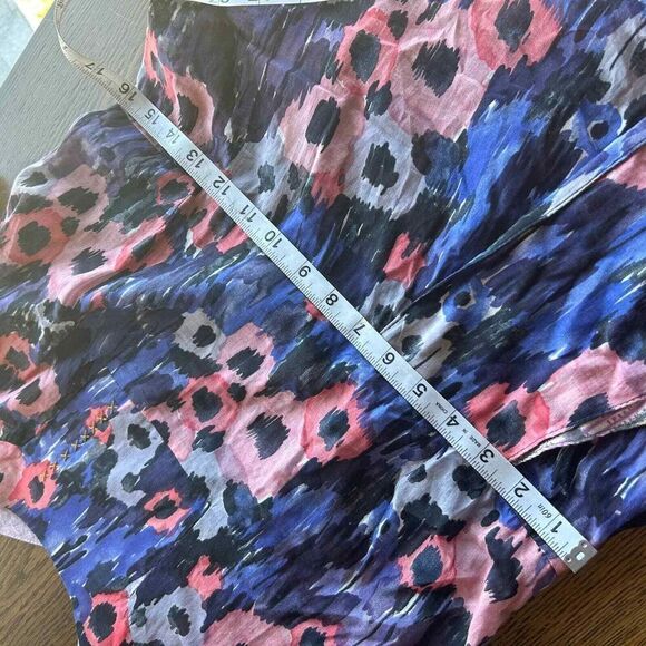 REBE by Debra Weiss Floral A-Line Dress Handmade Art-to-Wear Womans size Large - Picture 7 of 11